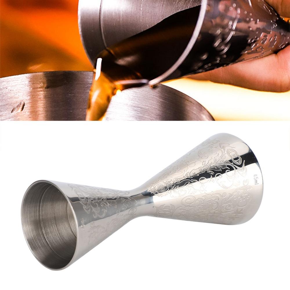 Stainless Steel Bar Accessories Inner Markings Double Cocktail Jigger Measuring Cup Wine Measuring