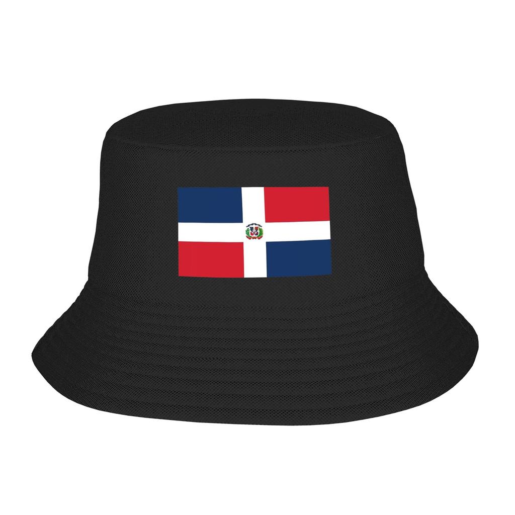 Dominican Republic Flag Hispanic Heritage Bucket Hat For Men Beach Floppy Hat Street Foldable For Camping Fishing Caps Bob Hat
