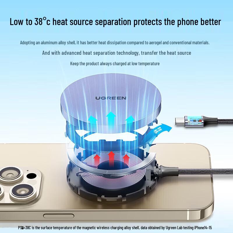 UGREEN PD20W Type-C Magnetic Wireless Charger