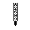 Butterfly Metal House Numbers, Street Address Yard Sign, Custom Lawn Decor, Mailbox Number Stake