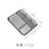 Rectangle Stainless Steel Dinner Plate Food Storage Tray Restaurant Kitchen Dish Tools