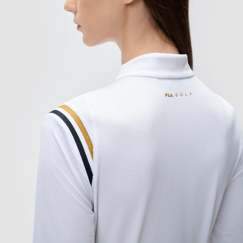 New FILA Polo Shirts Women's Jade White A11W435202FWT