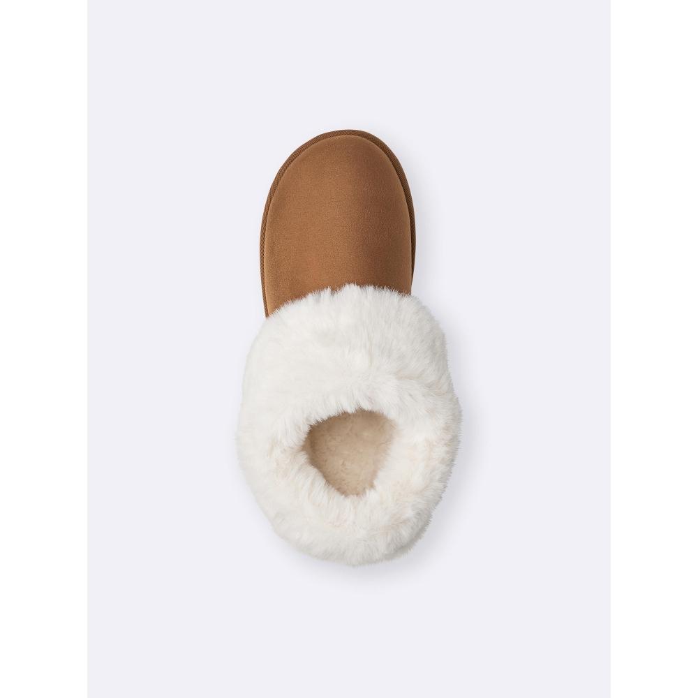 Gu By Uniqlo Faux Sheepskin Slippers