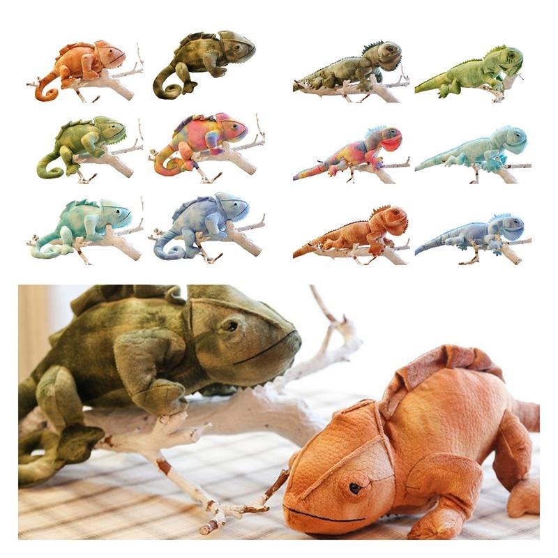 Realistic Lizard Plush Toy Super Soft Short Plush Material Color-changing Chameleon Doll Perfect Gift For Teens