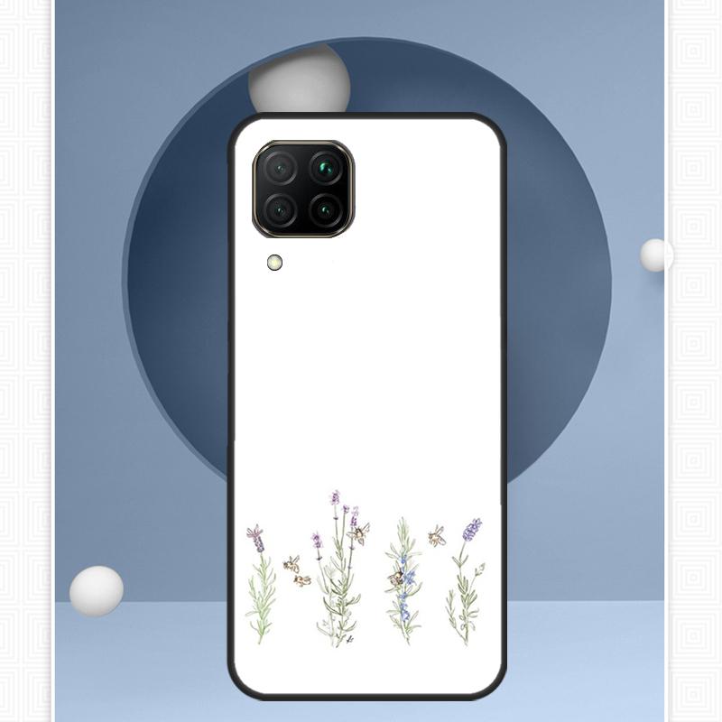 Lavender Purple Flowers For Huawei Nova 12i 12s 11i 8i Y91 Y60 Y70 Y72 Y90 Y61 9 10 SE P20 P40 Lite P30 P60 Pro Case