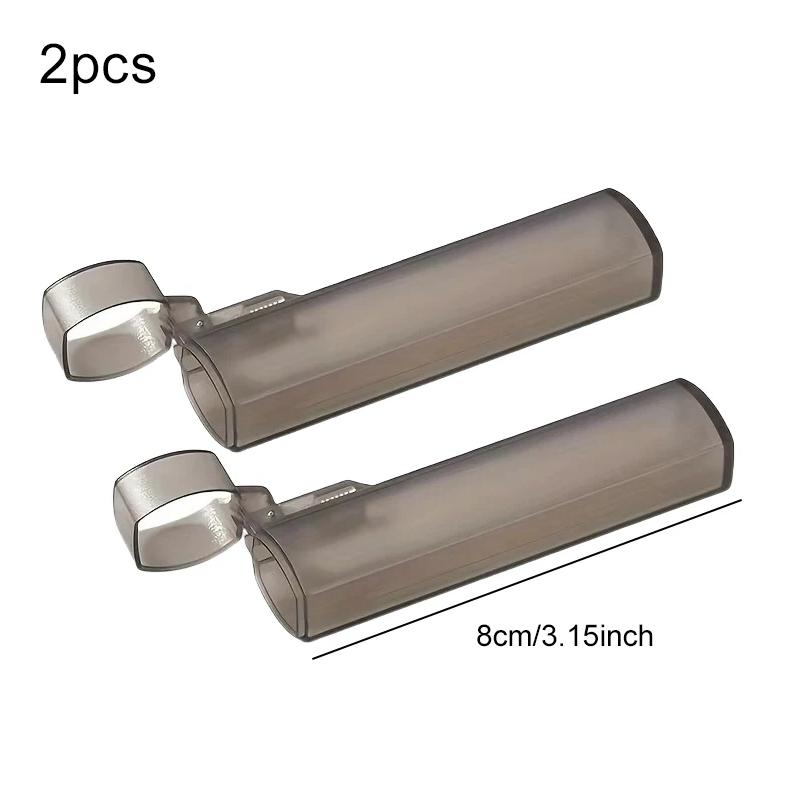 1/2/5pcs Portable Toothpick Case Mini Kitchen and Restaurant Supplies Plastic Clear Toothpick Holder for Outdoor Travel TMZ