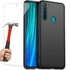 Smartphone Case - E.F.CONNECTION - for Redmi Note 8 - Flexible Silicone - Shockproof - Tempered Glass