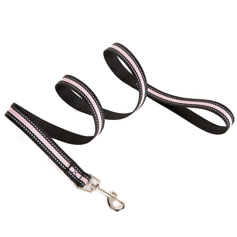 Trela refletiva de nylon multicolorida corda de treinamento para cães caminhada ao ar livre trela para cães trela para animais de estimação