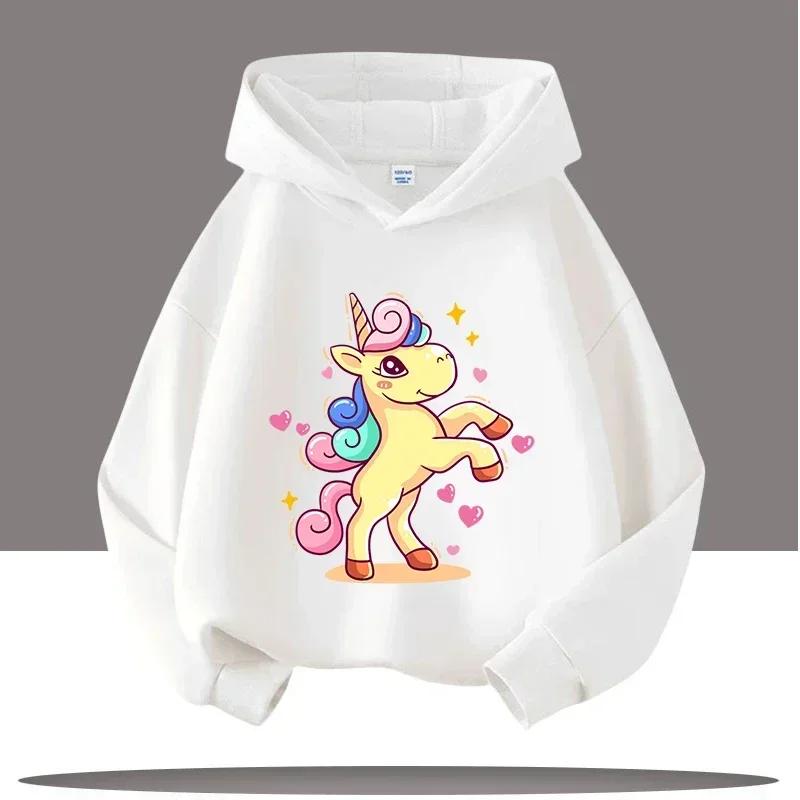 2025 New Best-selling Unicorn Cartoon Children's Clothes Fashionable Warm Sweaters for Boys Girls in Autumn and Winter