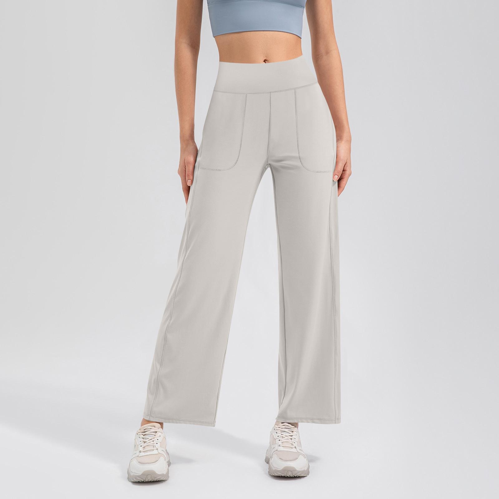 

Женские брюки с высокой талией для контроля живота, спортивные тренировки, бег, йога, тренажерный зал, танцевальные брюки XL белый