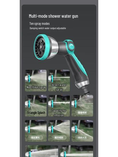 Automatischer Wandmontierter Einziehbarer Gartenschlauchaufroller mit Hochdruck-Wasserpistole zum Gießen, Autowaschen und Reinigen des Bodens