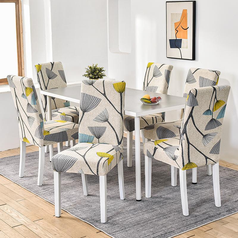 Dining Room Chair Slipcover Stretch Dining Chair Cover Parsons Seat Cover Stretch Chair Cover For Dining Room Kitchen 1/2/4/6Pcs