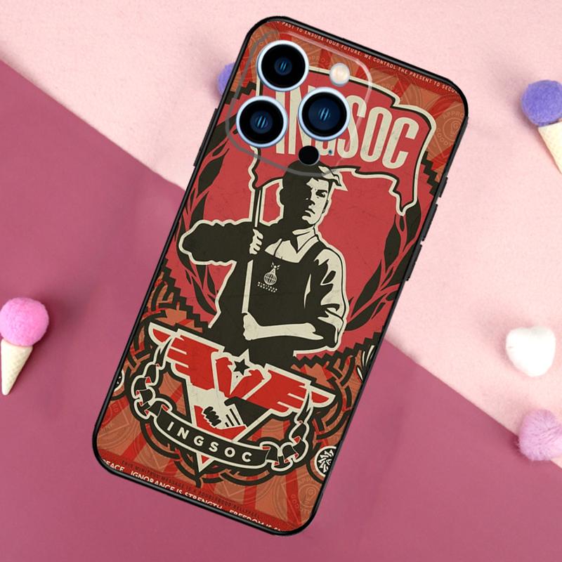 1984 George Orwell Case For iPhone 16 15 Pro Max 11 12 13 Mini 14 15 Pro Max 16 Plus XR 16e Phone Back Cover