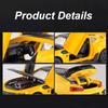 1:32 Scale Camaro Alloy Diecast Model Sports Car Toy Sound Light Doors Opened Police Vehicles Toys for Child Birthday Gifts