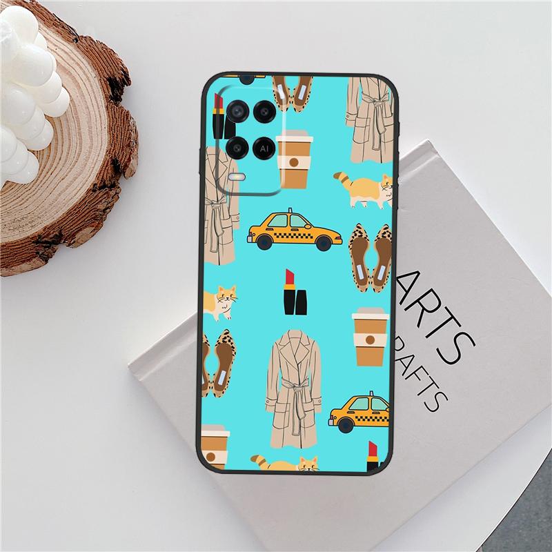 New York Lady Girl Case For Oppo A60 A74 A94 A54 A18 A38 A58 A78 A98 A40 A80 A16 A76 A96 A15 A57S A17 A77 Cover