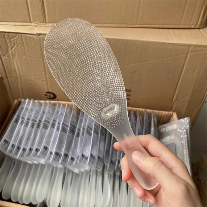 Japan's Vertical Non-stick Rice Spoon Transparent Household Rice Shovel Rice Cooker Rice Bibimbap Resin Spoon.
