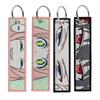 Portachiavi Ricamato Anime Giapponese per Portachiavi di Motociclette Portachiavi Etichetta Chiave Portachiavi Accessori Moda Chaveiro