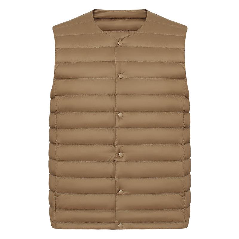 Men s Lightweight Down Jacket: 90 Fill Power, New Standard, V-Neck Vest XL