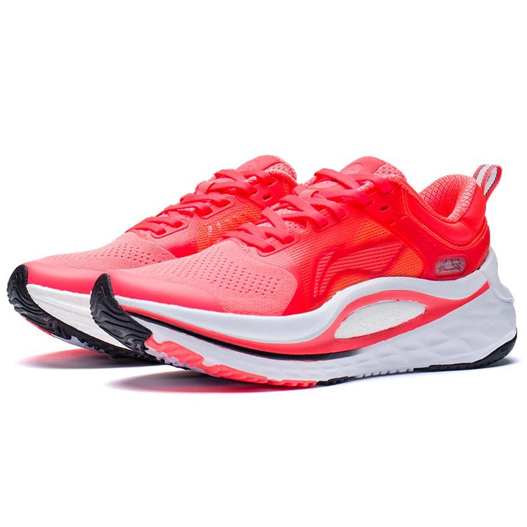 New LiNing Furious Rider 6.0 Support Low-Top Running Shoes Women's Red ARZS002-3