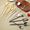 4 Pcs Hangable Tableware Set Stainless Steel Fork Knife Spoons Flatware Cutlery Kitchen