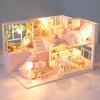 DIY Miniature House Wooden Mini Doll House Duplex Apartment 3D Puzzle Assembly Building Toy Decoration With Furniture Dollhouse