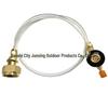 German Standard LPG Stove Head: Outdoor Gas Can Adapter with Long Flat Cassette and Inflatable Valve Connector Pipe