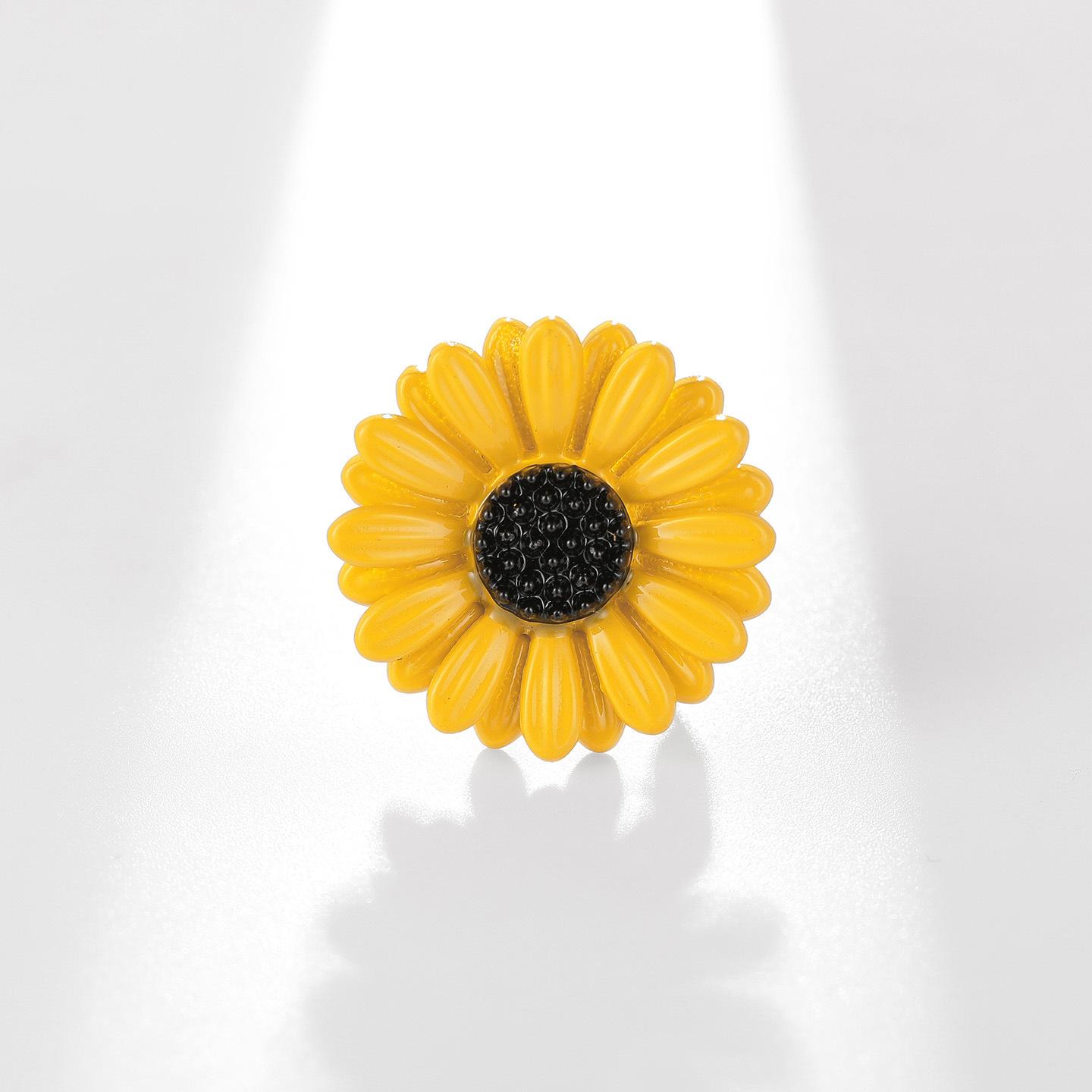Brooch for Women, Small Daisy Collar Pin, Sunflower Collar Anti-exposure Safety Pin, Clothing Decoration Pin