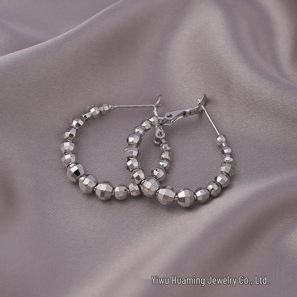 

2025 Женские Высококлассные Классические Медные Серьги-Пуссеты в Виде Круга - Модные Модные Серьги-Кольца