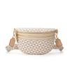 Light Luxury High-end Fashion Fanny Pack Women's Retro Printed Shoulder Bag Casual Versatile Messenger Bag