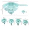 Multifunctional Plastic Funnel Kitchen Gadgets Save Time and Effort Practical Funnel Oil and Wine Leakage Household Accessories