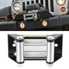 KIMISS Winch Roller Fairlead,Universal 125mm/5" Hole Diameter Side by Side Winch Cable Roller Fairlead Heavy Duty