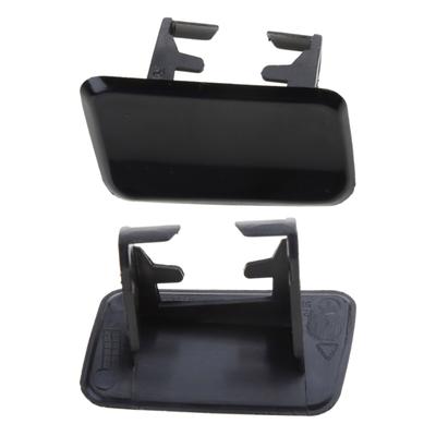 1 Pair Headlight Washer Nozzle Cover Caps Replacement for X3 E83 61673416176 61673416175 Car Repairing Accessories Black
