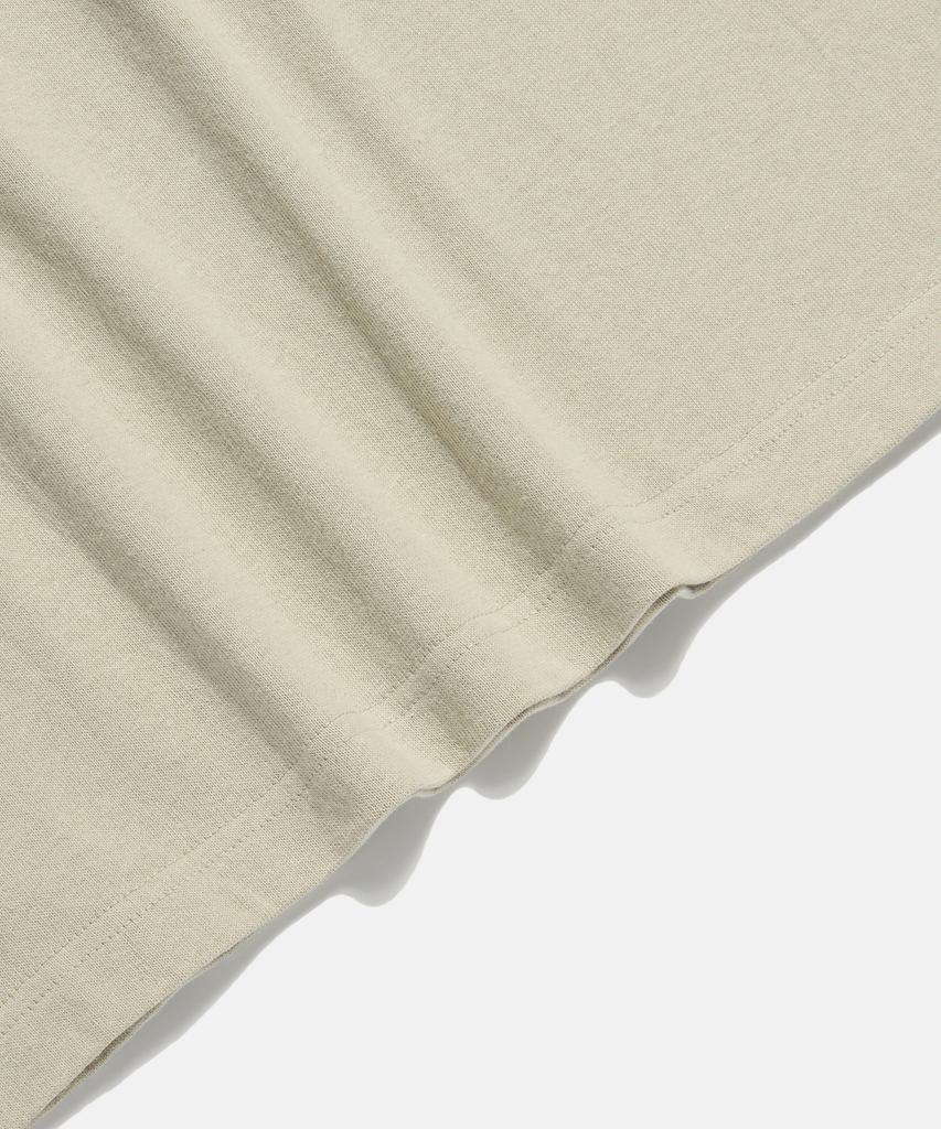 ESPIONAGE Minimal Logo Heavyweight Tee Sand