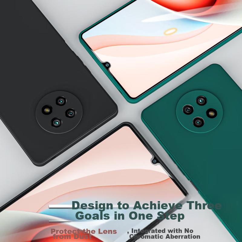 Phone Case for Xiaomi Redmi Note 9 5G, Xiaomi Redmi Note 9 5G Protective Cover, Full Lens Protection Upgraded Frosted Anti-Drop Silicone Soft Case