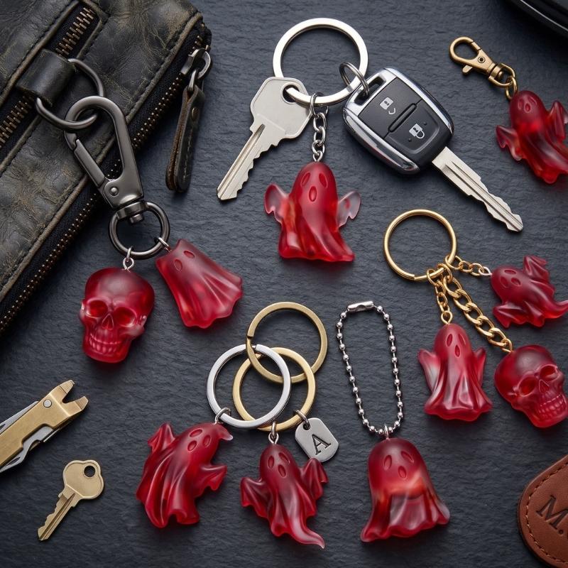 Halloween Resin Mold with Separate Cavities for Casting Pendants, Keychains, Magnets, and Themed Decorations in One Pour