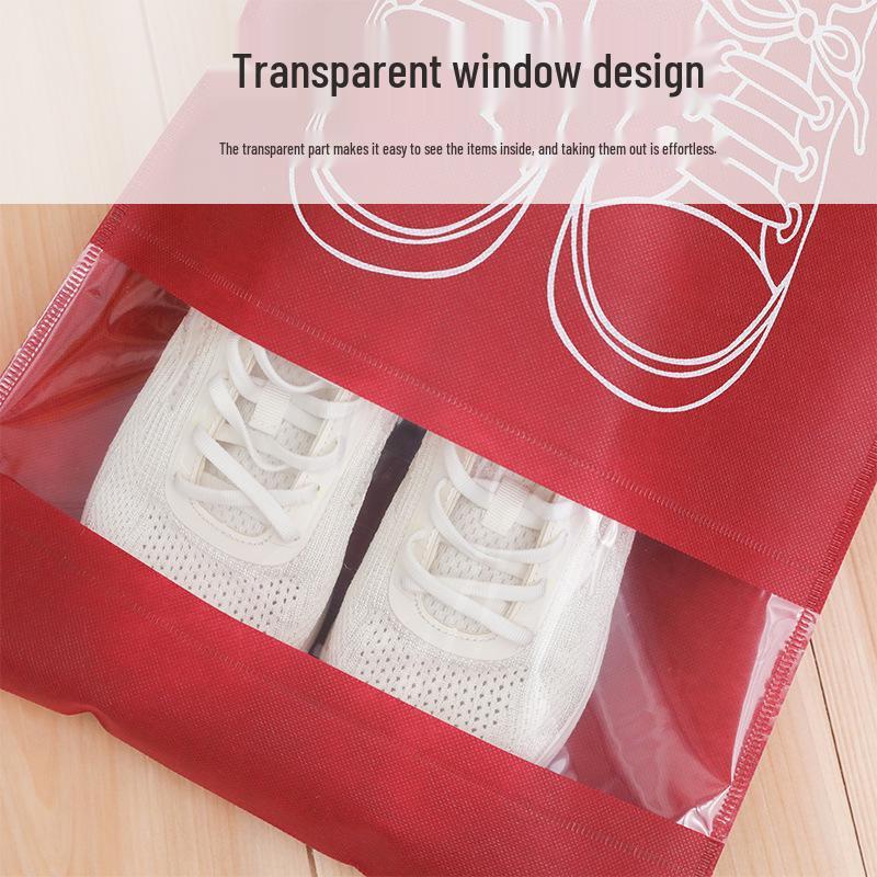 Staubdichte Kordelzug-Schuhtasche aus Vliesstoff