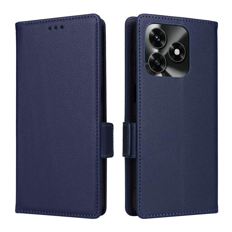 For Honor X5C X5C Plus 4G Flip Side Buckle Lychee Pattern Wallet Leather Cover for Honor X5C 4G Purse Magnetic Phone Bags