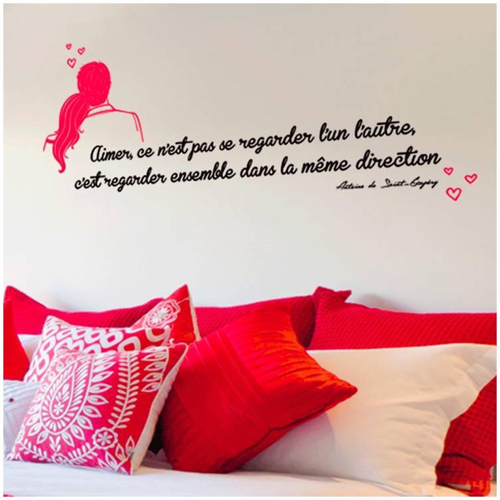 Les Tresors De Lily Q4815 Planche De Stickers Citations Aimer C Est Regarder Ensemble Dans La Meme Direction St Exupery 50x70 Cm Kupit Nedorogo Vygodnye Ceny