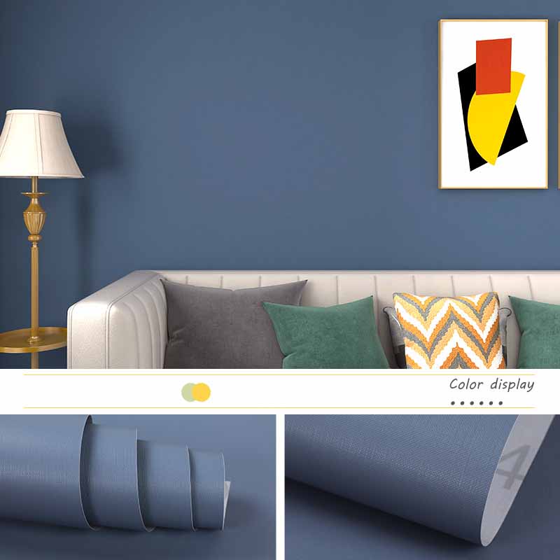 Einfarbig Verdickt Wasserdicht Selbstklebende Tapete Schlafzimmer Akzentwände Dekorativ