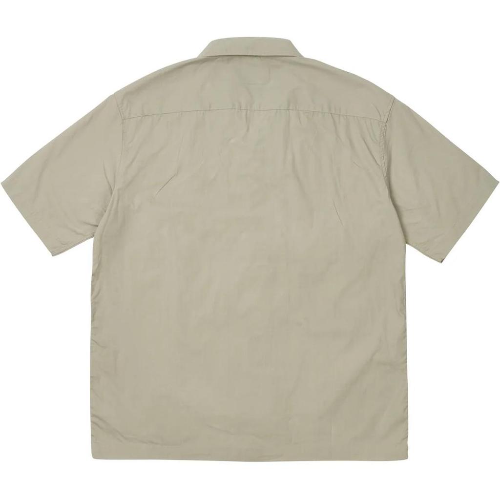 Palace Double Faced Shirt Concrete Grey Unisex Tops P27SHT001