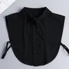 Hollow Lace Chiffon Doll Cotton Fake Collar Blouse Sweater Detachable Shirt Collar False Collar Lapel Women Top Collars Decor