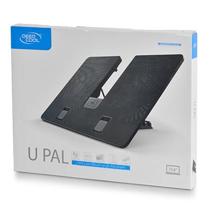 Deepcool | U-Pal | Notebook stand-cooler up to 19" | Black