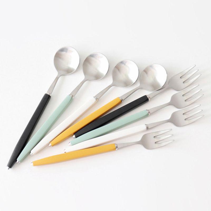 Kamomekitchen Lumis Satin Tea Cutlery 4 Colors