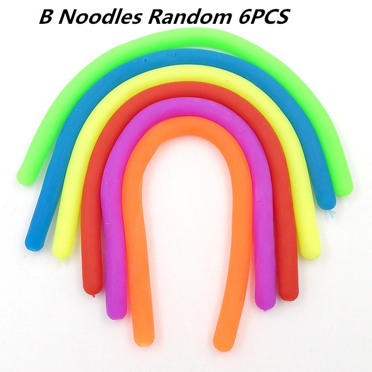 

Toys Toys 3-6PCS Multi-Color Funny Unicorn Caterpillar Fidget Elastic Rope TPR Pull String Stress Relief Children s Holiday