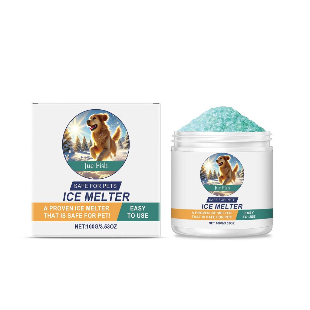 Jue-Fish Pet-Safe Concrete De-Icer - Snow & Ice Melter