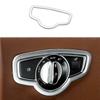 2016-21 Headlight Switch Control Button Ring For Benz E-Class W213 Matte Sliver