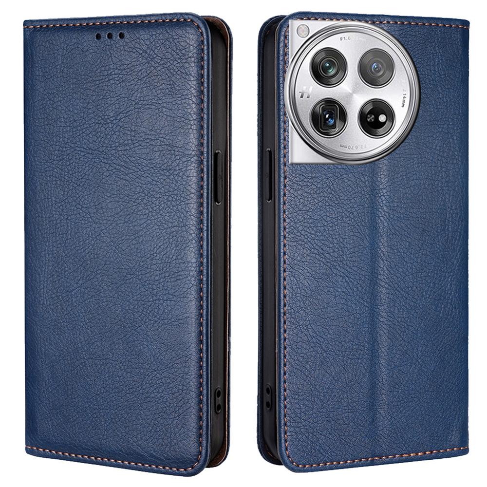 For OnePlus 12 5G Case Magnetic Anti-scratch PU Leather Wallet Card Slots Phone Cover