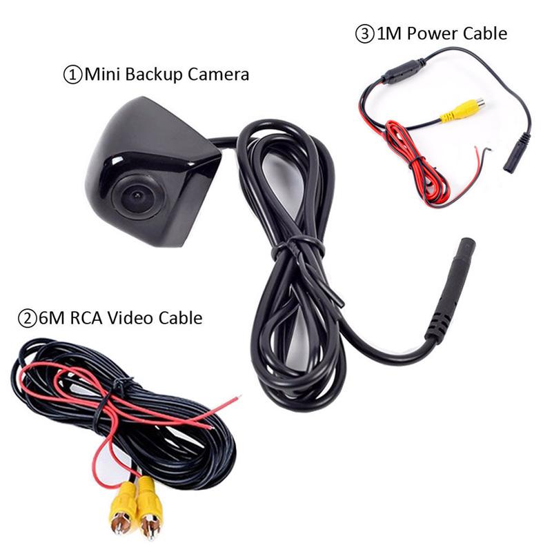Car Reversing Rear View Screw External CCD High-definition 170° Wide Angle Car Night Vision Waterproof Metal Reversing Camera