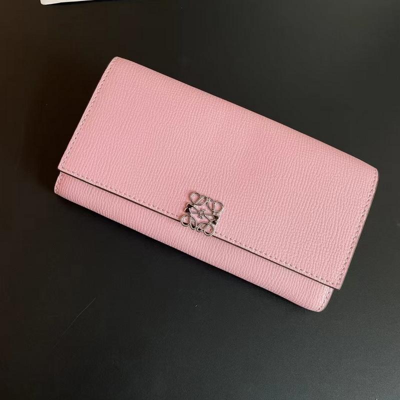 Neue Damenbrieftasche aus echtem Leder mit Palmendruck, langes Design, dreifach gefaltet, modisch, ausgehöhlt, mit Blumenmuster, Perlmutt, farblich blockiert