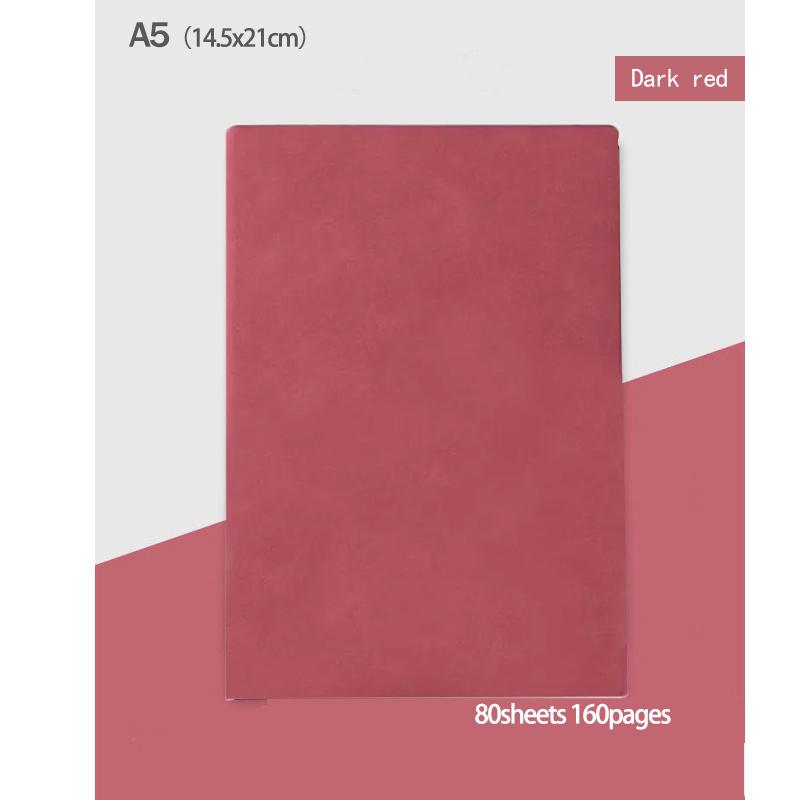 10 Colors A5 Notebook - Soft Suede Leather Lined Journal with 160 or 240 Pages, Elegant Notepad for Work,Study, Gift for Writers